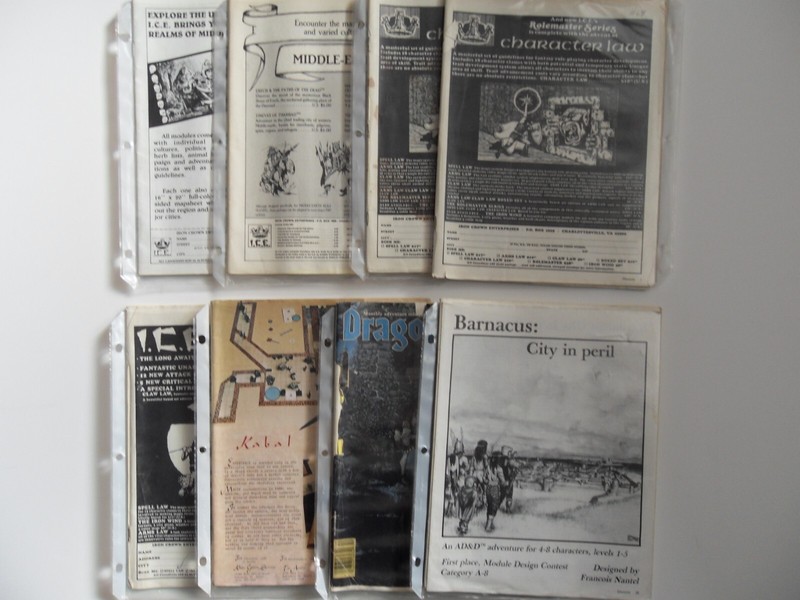 Lot of Dragon Magazine 7 Issues 61, 62, 63, 64, 65, 66, 102 NO COVERS + Module