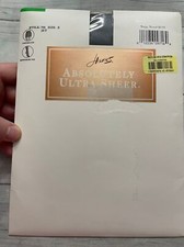 NEW Vintage Vtg Hanes Absolutely Ultra Sheer Pantyhose, Jet, Style 706, Size E