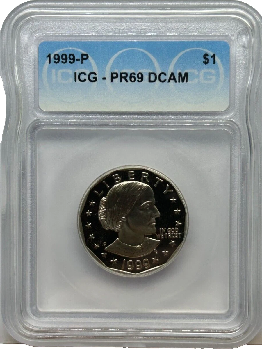 Uncirculated 1999 Susan B Anthony Dollars (1979-1981, 1999) for