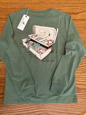 Properly Tied boys shirt fishing tackle box on fern green youth small size 8