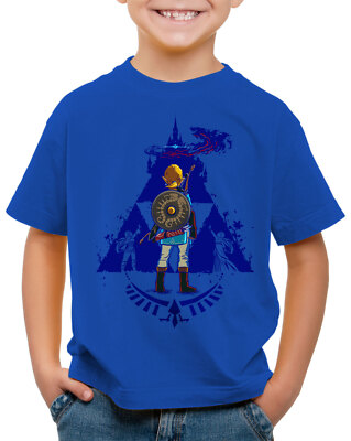 Breath Link Blue Kinder T-Shirt hyrule gamer