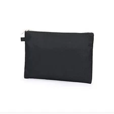 Zipper Pouch Storage Bag Simple and Stylish Women's Cosmetic and Black-nylon