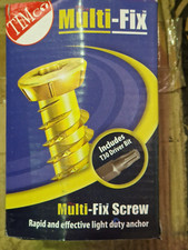 Timco Multi-Fix Concrete Screw 7.5 x 50mm - Yellow (Pack of 100) 