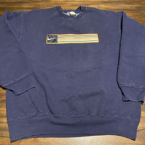 Vintage Nike Embroidered Crewneck Sweatshirt Large USA 90s | eBay
