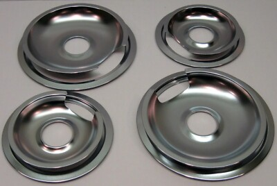 #ad #ad Drip Pans amp; Rings Set for Vintage GE and Hotpoint Ranges 2 6quot; amp; 2 8quot; $38.66