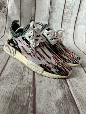 Adidas NMD R1 Primeknit Sneaker Größe UK 8 Herren SNS Datamosh BB6365