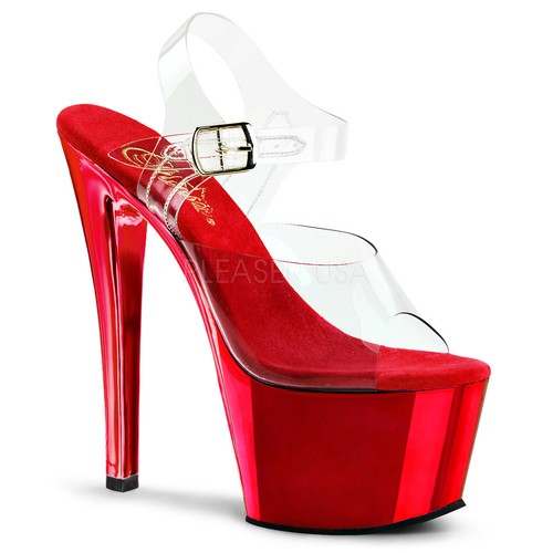 red high platform shoes