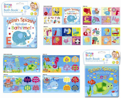 2x Erste Schritte Babybuch Wasserdicht Schwimmendes Bad Buch Pädagogisch & Spaß