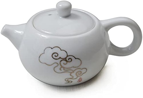 Porzellan Teekanne, 6 Unzen Teekanne weiß chinesisches Gongfu Teeservice - Bild 2 von 26