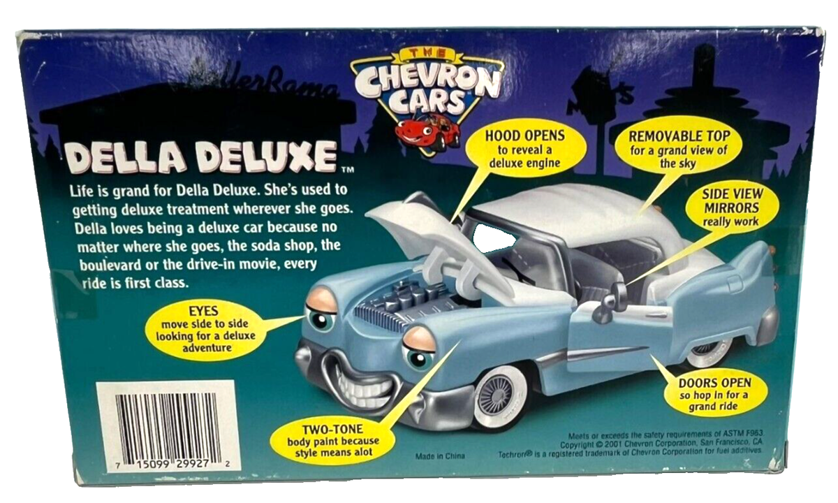 The Chevron Cars Della Deluxe Vehicle Collectible Toy Moveable
