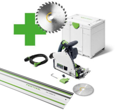 Tauchsäge TS 60 K-Plus Master Edition (zusätz. Sägeblatt) + FS 1400/2, 577847-FS