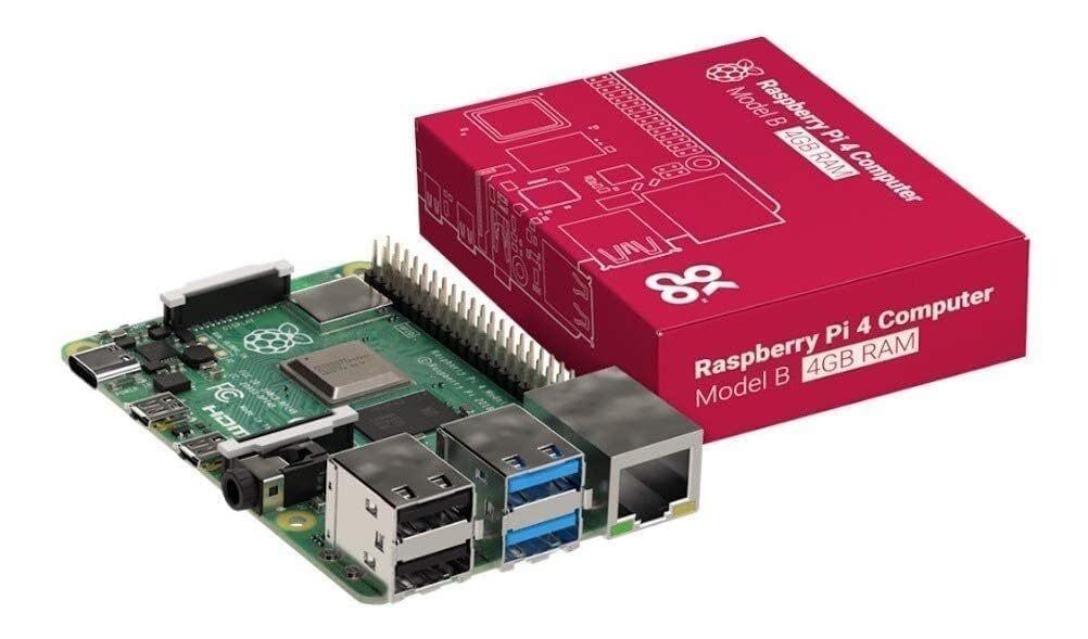 ミニPC Raspberry Pi 4 Model B 4GB RAM Raspberry Pi 4 Model B, 4GB DDR4 RAM Single Board Computer (RPI4