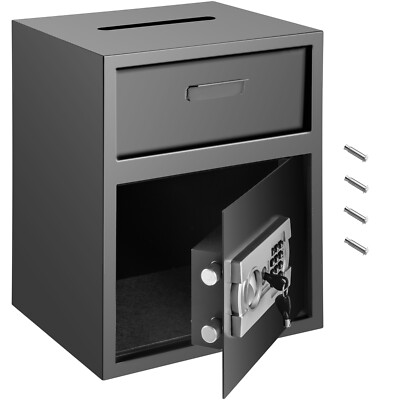 #ad #ad Digital Depository Safe Drop Safe Carbon Steel 2 Keys Safe with Drop Slot $70.19