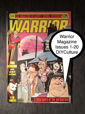 Warrior Magazine Quality Comics UK 2000AD V for Vendetta Alan Moore