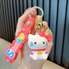 Sanrio HELLO KITTY Key Chain Keyring Bag Charm Holder Backpack