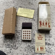 1974 ROCKWELL MODEL 12R 'The Answer' LCD CALCULATOR w Original Case and Manual