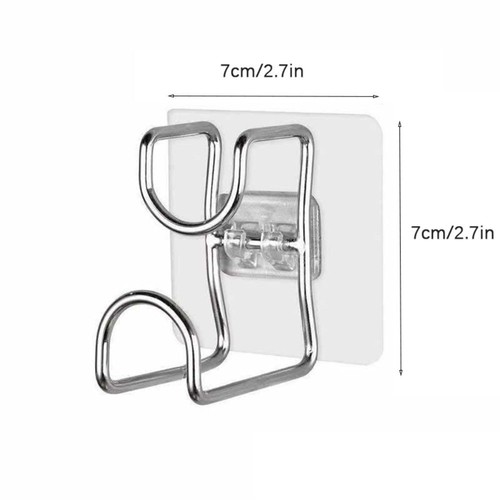Self-Adhesive Washbasin Storage Hooks Transparent Hook Kitchen Storage - Picture 2 of 8