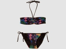 110 Bowie X James Girl's Black Amazon 2-Piece Bandeau Swimsuit Bikini Set 6