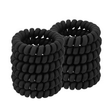 Spiral Coil Hair Ties for Women - No Crease Ponytail Holders for Thick and All