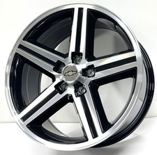 18 Black Machined Chevy Camaro Iroc Z28 Oe Replica Wheels Fits S10 5x4.75 0