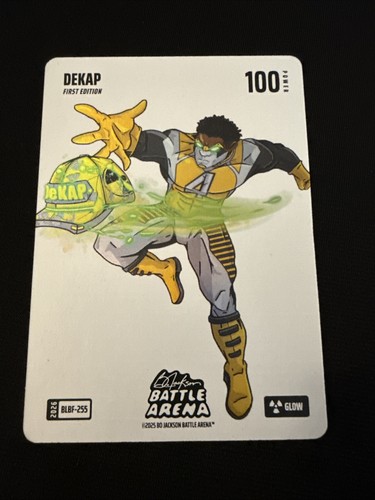 Bo Jackson Battle Arena #BLBF-255 DK Metcalf `DEKAP` SP Blizzard Battlefoil Glow