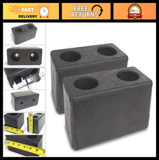 Molded Rubber Dock Bumpers 6x3x3 for Trailers, Trucks, Flatbeds & Reefer - 2 Pac