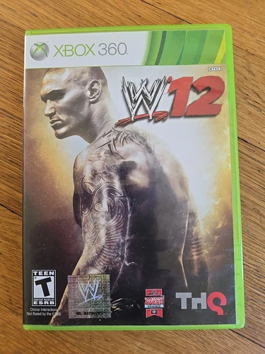 WWE '12 Video Game Microsoft Xbox 360 (2011) - VG
