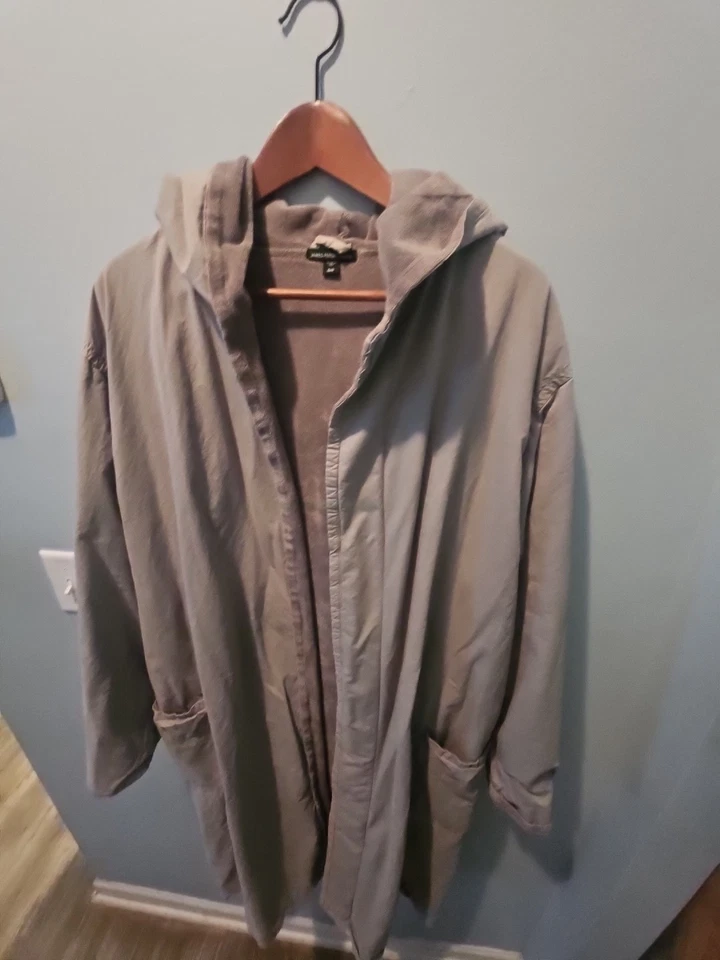 JAMES  PERSE Men’s Classic Winter Trench Coat Hooded jacket/coat One Size - Image 3 of 4