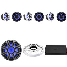 Kicker Premium Marine Audio System   51MSC654 6.5" Speakers 6 Total  10" W...