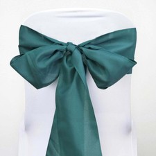 75 Polyester CHAIR SASHES Bows Ties Wedding Party Reception Decorations SALE