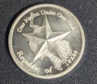 2011 Republic of Texas 1/2oz .999 Fine Silver Proof Round