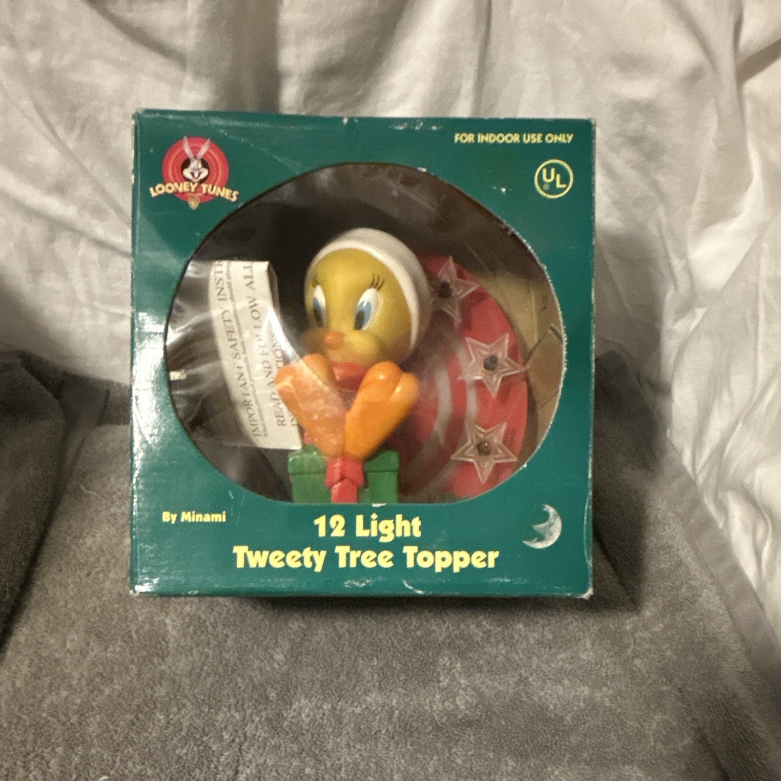 Looney Tunes 12 Light Tweety Tree Topper Used