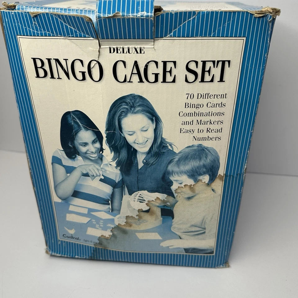 2004 Cardinal Deluxe Bingo Family Game with Box, Balls, Cage, and Cards - Image 4 of 4