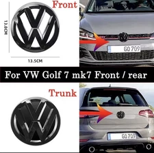 VW Zeichen Logo Emblem 3G0853601B DPJ Golf 7 Passat B8 Polo Schwarz