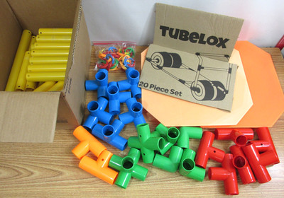 TUBELOX PARTS LOT ( NOT A COMPLETE SET ) EVERYTHING SEEN INCLUDED