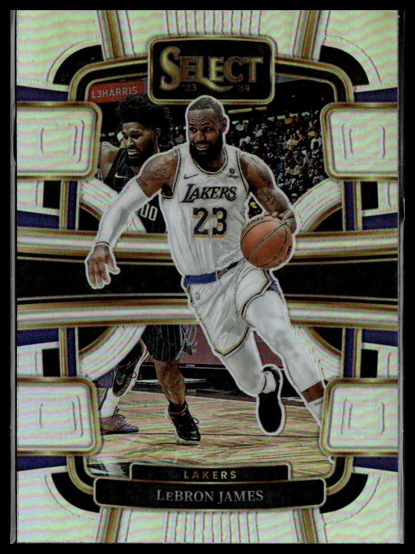 2023-24 Panini Select #66 LeBron James Silver Prizms