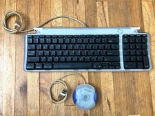 Vintage Apple Mac USB Keyboard M2452  Mouse M4848 Grape Purple 1999 TESTED 