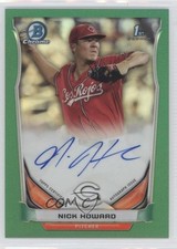 2014 Bowman Draft Chrome Pick Green Refractor 57/99 Nick Howard #BCA-NH Auto 0f8