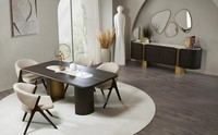 Stilvolle Esszimmergarnitur Esstisch LuxuriöSe PolsterstüHle Konsole