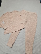 Soma Pajama Set Womens Medium Animal Print 2 Piece Long Sleeve Pants Lounge Wear