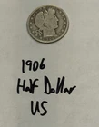 1906 Barber Quarter US Circulated Solid Shape (READ)
