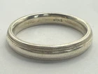 Vintage Sterling Silver Mens Comfort Fit Wedding Band Size 11