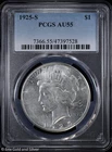 1925-S $1 Peace Silver Dollar PCGS AU 55