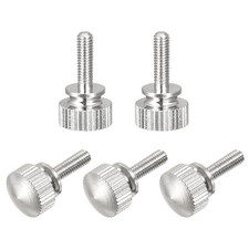 Knurled Thumb Screws M3x10mm Brass Shoulder Bolts Grip Knobs Nickel Plated 5Pcs