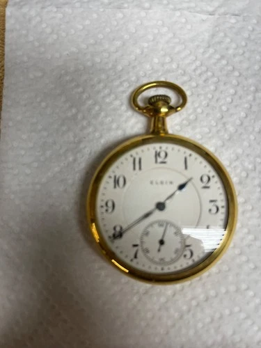 vintage elgin opep face pocket watch