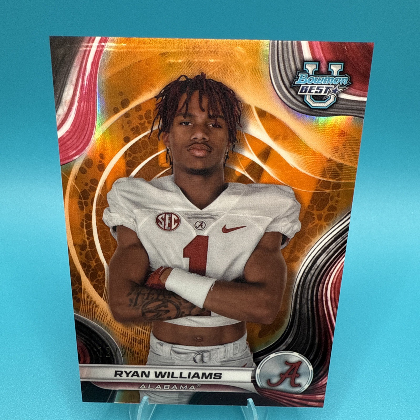 2024 Bowman's Best University - Ryan Williams #82 Orange Refractor /25 (RC)