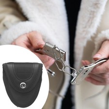 Black Oxford Cloth Hand Cuff Case Pouch Compact Waist Belt Holder for Police
