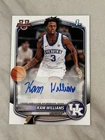 2025-26 Bowman Kam Williams Autograph #PA-MR Kentucky Wildcats