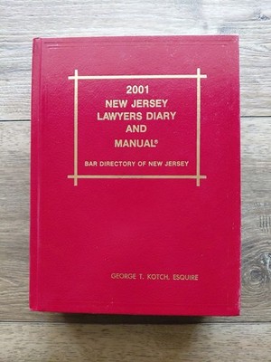 2001 New Jersey Lawyers Diary And Manual Bar Directory Of New Jersey