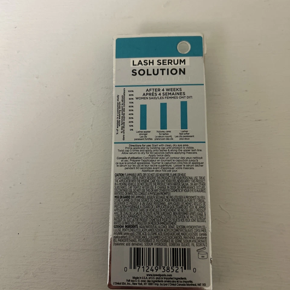L'Oreal Paris Eyelash Serum Solution with Lash Caring Complex, 0.05 fl. oz. - Image 2 of 2